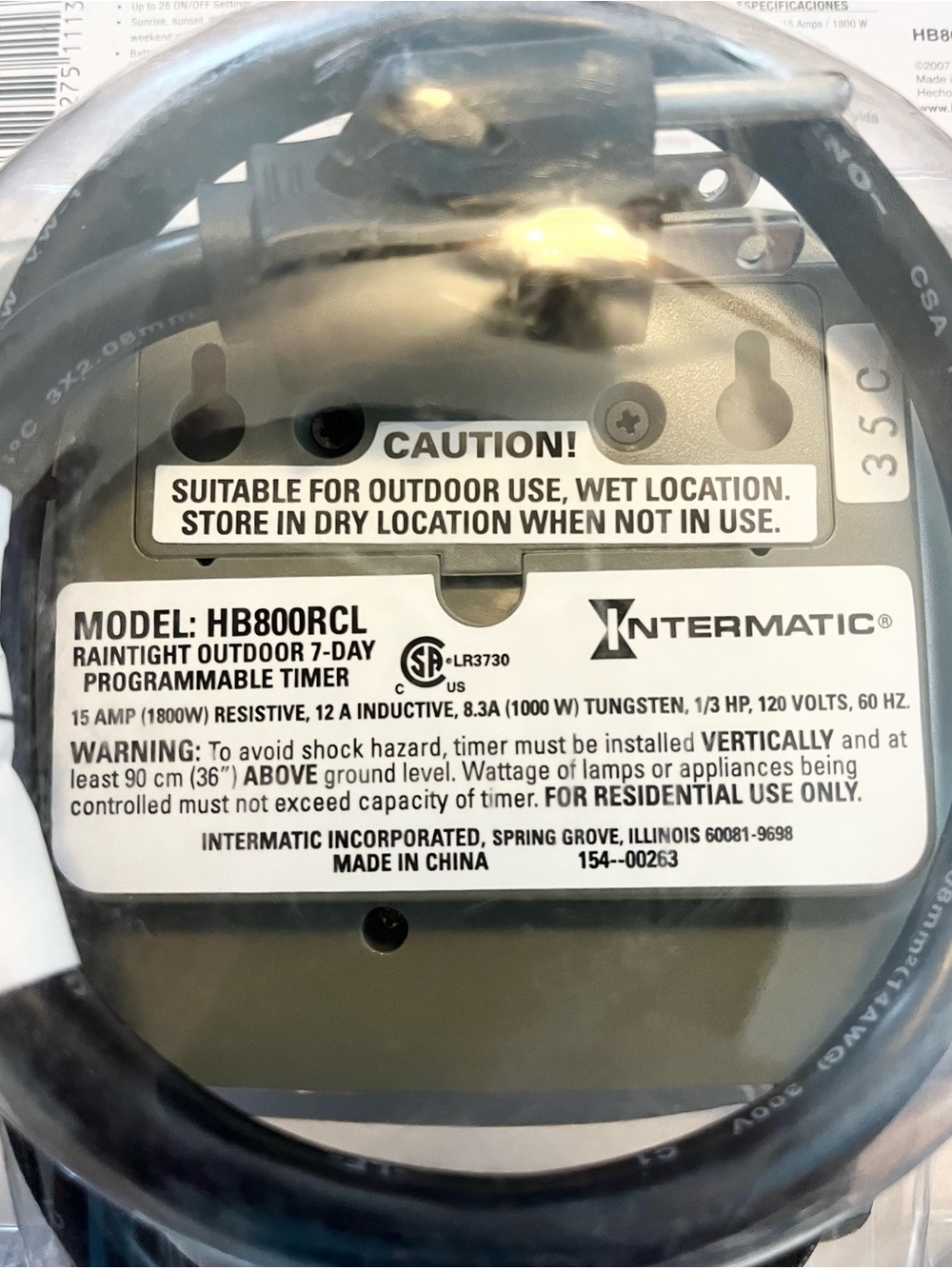 Intermatic Outdoor Digital Timer - Picture 7 of 7